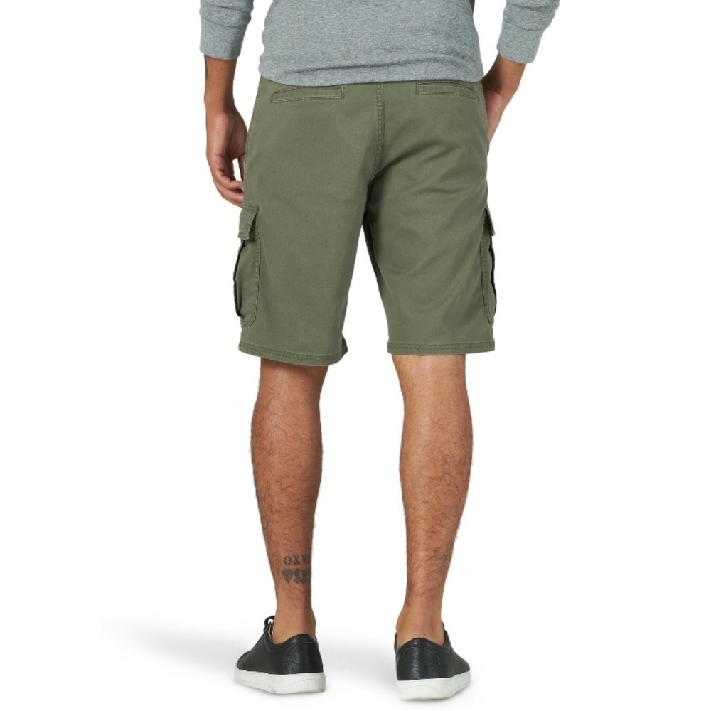 Wrangler | Men's Relaxed Fit Camo Green Cargo Shorts Stretch 10" Inseam Size 46 - Picture 2 of 7